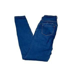 Wax Jeans Womens 7 Blue Denim Medium Wash Jegging Skinny High Waisted